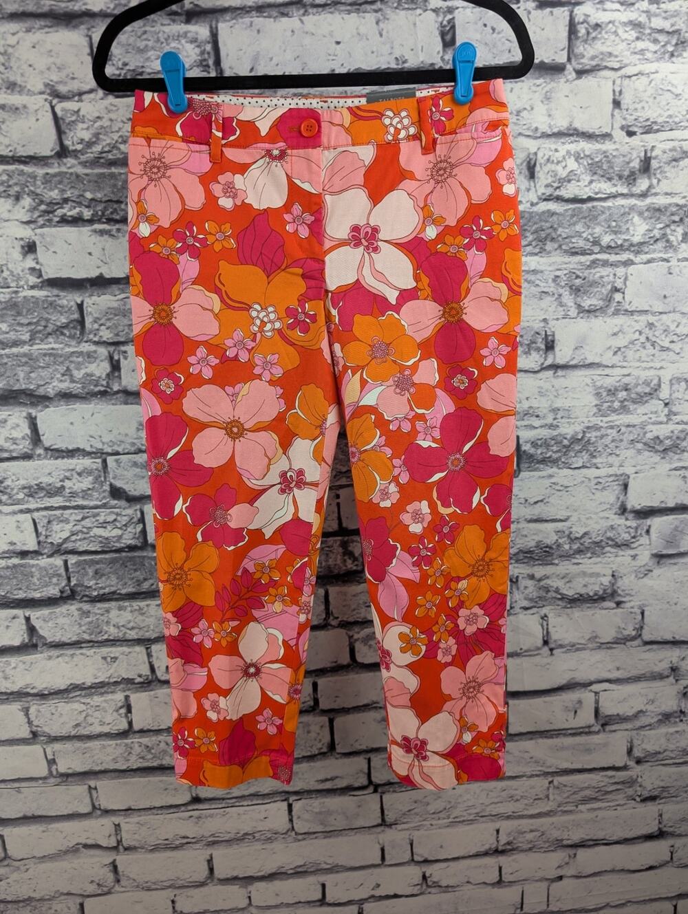 Talbots Perfect Crop Pant, Tossed Flowers